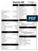 King Air 350i Checklist