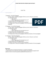 ENG1123 Outline and Essay Structure Guide