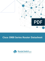 Cisco 3900 Series Router Datasheet