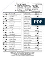 Pronunciation Worksheet Final - Ed: (T) (D) (/D) : //D/ Adds An Extra Syllable