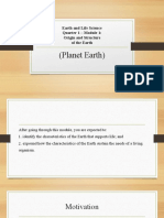 (Planet Earth) : Earth and Life Science Quarter 1 - Module 1: Origin and Structure of The Earth