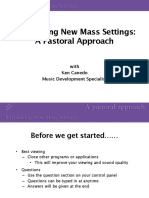 Introducing New Mass Settings: A Pastoral Approach: With Ken Canedo Music Development Specialist