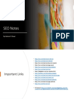 SEO Notes: by Ashwini V Desai