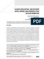 Calidad Educativa Desde Una Perspectiva Socioformativa