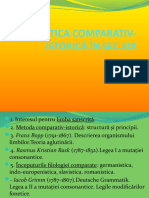 Lingvistica Comparativ Istorica in Sec XIX