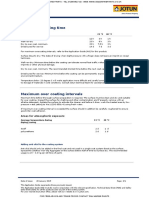 Drying and Curing Time: Application Guide Jotafloor Topcoat