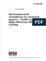 Environmental Cleanliness in Enclosed Spaces - Guide To in Situ High Efficiency Filter Leak Testing