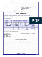 Renewal Premium Receipt: Collecting Branch: E-Mail: Phone: Transaction No.: Date (Time) : Servicing Branch