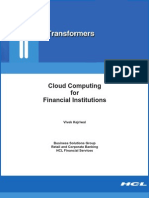 Cloud Computing For Financial Institutions: Vivek Kejriwal