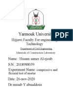 Compressive and Flexural Test of Mortar PDF