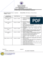 Individual Workweek Accomplishment Report