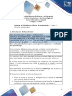 Guía de Actividades y Rúbrica de Evaluación - Tarea 6 - Tarea Final