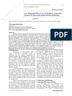 Effect of Compost, Cow Dung and NPK 15-15-15 Fertilizer On Growth and Yield Performance of Amaranth (Amaranthus Hybridus)