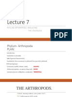 Lecture 7 - Intro. To Arthropods Moulting Crustaceans Chelicerata