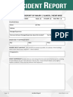 Employee Accident Report Form - PDF