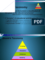 Blooms Taxanomy