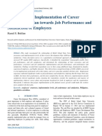 Awareness and Implementation of Career Development Plan Towards Job Performance and Satisfaction of Employees