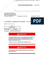 Accumulator Charging Valve (Brake) - Test and Adjust