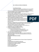 Cuestionario de Auditoria y Control de Sistema de Informacion