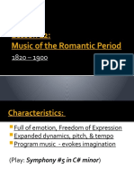 Lesson 22: Music of The Romantic Period