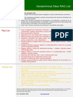 Geotechnical RAG List