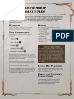 Championship Format Rules: W D C B