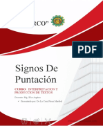 Trabajo de SIGNOS DE PUNTUACION