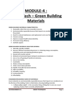 Module-4: Green Tech - Green Building Materials