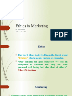 Ethics in Marketing 14 December