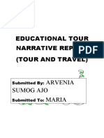 Educational Tour Narrative Report