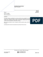 Primary Checkpoint - English (0844) April 2017 Paper 1 Mark Scheme