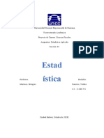 Estadístoca. Trabajo Final