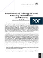 Bioremediation: Eco Technology of Cultured Water Using Efficient Microbes (ECO Microbes)