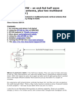 Endfed Halfwave Dipoles