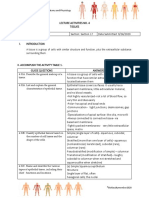 Lec Activity4 Tissues PDF