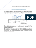 Determination of Beam Deflection by Using Double-Integration Method & Residual by Rind