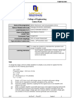 College of Engineering: Course Work