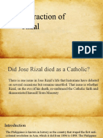 Retraction of Rizal Retraction of Rizal: Report Conflict