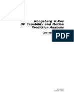 Kongsberg K-Pos DP Capability and Motion Prediction Analysis