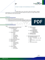 Design - Intro To ME For Sewerage System