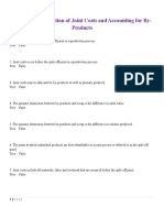 Chapter 11: Allocation of Joint Costs and Accounting For By-Products