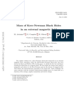 Mass of Kerr-Newman Black Holes in An External Magnetic Field