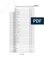 List of Applicants Whose Applications Were Received by 05.04.2019 Upto 05:00 PM