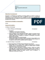 Semestre: 2 Unité D'enseignement: UET 1.2 Matière: VHS: 22h30 (Cours: 1h30) Crédit: 1 Coefficient: 1