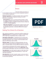 Setting Up The Hypotheses: Inferential Statistics: Making Data-Driven Decisions