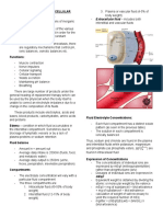 Major Intra and Extracellular Electrolytes