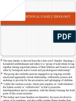 Indian Traditional Family Ideology