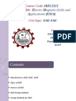 Course Code: Course Title:: Lectro Agnetic Fields and Pplications