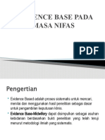 EVIDENCE BASED PADA MASA NIFAS New