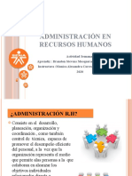 Administración en Recursos Humanos Evidencia